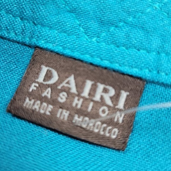 Blue Cotton Top with Dolman Sleeve - Picture 6 of 9